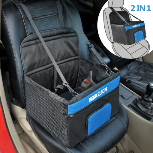 Dog Booster Seat Soft Pet Travel Protector Pet Cat Dog Carrier Car Seat Basket Dog Bags Safety Belt Mesh Waterproof Mat 1