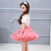 Girls tutu skirt  extra fluffy pettiskirt princess soft tulle  kids girl party dance skirts 1-10 Years baby 4