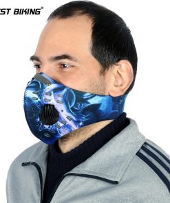 WEST BIKING Cycling Face Mask Training Mask Bike Bicycle Activated Carbon Anti- Haze/PM2.5 Dust-proof Face Shield Cycling Mask 1