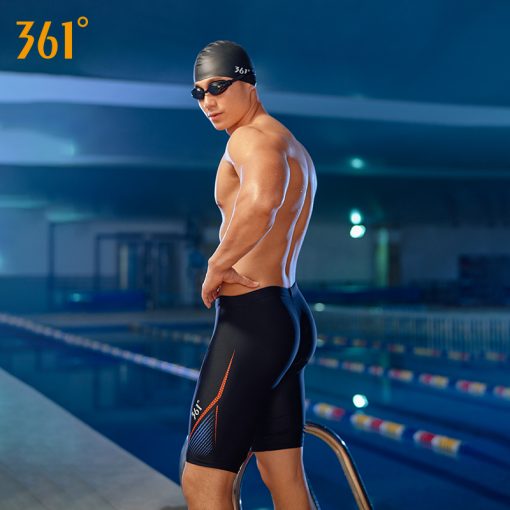 361 Men Tight Swim Shorts M-3XL Professional Quick Dry Swimming Trunk for Men 2019 Plus Size Swim Pants Male Swimsuit Jammer 5