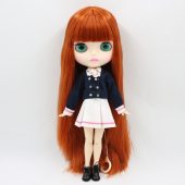 free shipping factory blyth doll 280BL232 red brown Hair white skin joint body matte face girl gift 1/6 30cm 5
