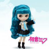 Free shipping factory blyth doll Hatsune Miku blue hair white skin with clothes and boots 1/6 30cm BL4302 3