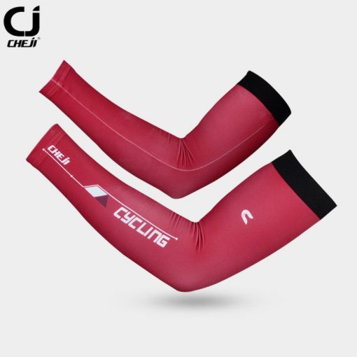 CHEJI Summer Black UV Bike Armwarmers Manguito de Bicicleta Ciclismo Arm Sleeves Cover Bicycle Cycling Arm Warmers for Men 3