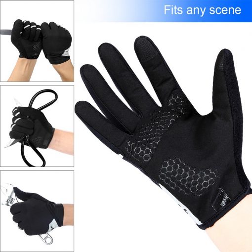 WEST BIKING Bike Gloves Full Finger Tool Multifunctional Bicycle Glove Anti-skid Tool Gloves Touch Screen Outdoor Cycling Gloves 2
