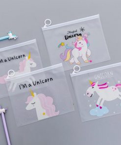 Transparent Travel Cosmetic Bag Unicorn Pink Cute Panther Make Up Case  Makeup Beauty Wash Organizer Toiletry Storage Kit Box 1