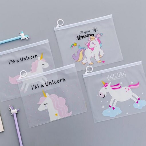 Transparent Travel Cosmetic Bag Unicorn Pink Cute Panther Make Up Case  Makeup Beauty Wash Organizer Toiletry Storage Kit Box 1