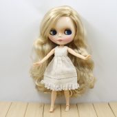 factory blyth doll 280BL3715 long blond hair with joint body side parting about 30cm  2