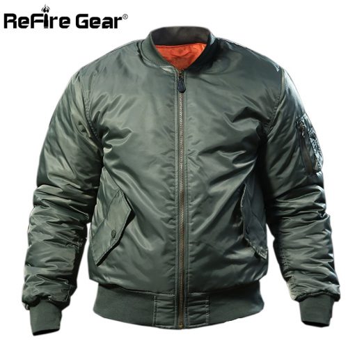 MA1 Army Air Force Fly Pilot Jacket Military Airborne Flight Tactical Bomber Jacket Men Winter Warm Aviator Motorcycle Down Coat