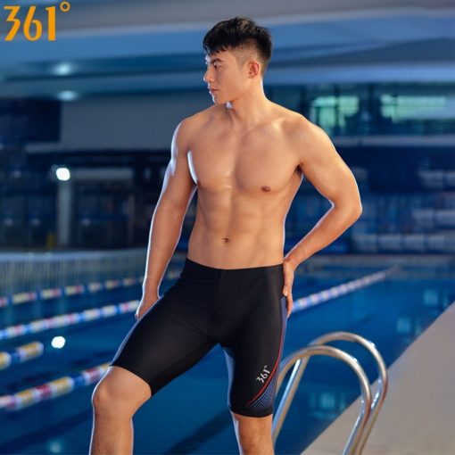 361 Men Tight Swim Shorts M-3XL Professional Quick Dry Swimming Trunk for Men 2019 Plus Size Swim Pants Male Swimsuit Jammer 4