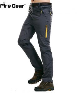 ReFire Gear Summer Lightweight Quick Dry Removable Pants Men Waterproof Breathable Detachable Military Pants Male Nylon Trousers
