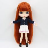 free shipping factory blyth doll 280BL232 red brown Hair white skin joint body matte face girl gift 1/6 30cm 3