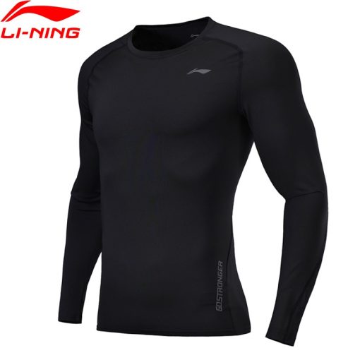 Li-Ning Men Training CREORA T-Shirt Long Sleeve Tight Fit Breathable Comfort LiNing Sports Tee Tops ATLN087 MTL988