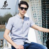 Pioneer Camp 2018 New Arrival 100% Cotton Oxford Men Shirt Slim Fit Camisa Masculina Street Soft Chemise Homme 3Xl Shirt 666210 1