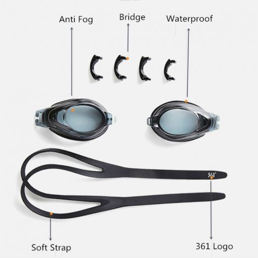 361 Professional Swimming Goggles Men Women Prescription Diopter Swim Goggles Pool Myopia Swimming Glasses for Adult Anti Fog 3