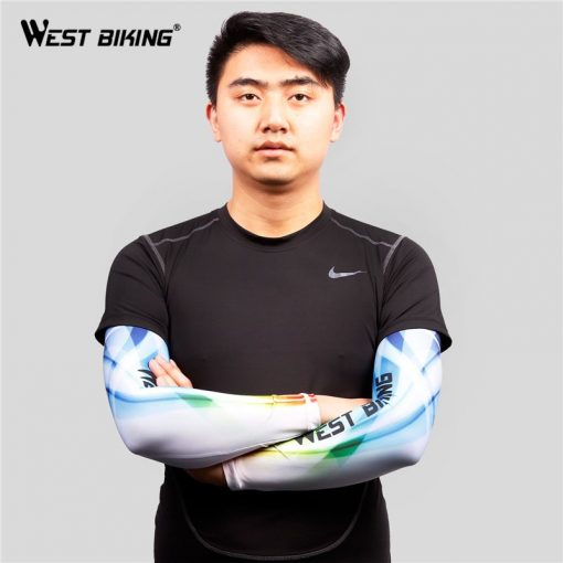 WEST BIKING Cycling Sleeves Bicycle Arm Warmer UV Protection Arm Sleeves Bike Warmer Manguito Ciclismo Riding Sports Arm Sleeves 2