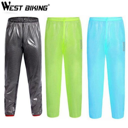 WEST BIKING Cycling Rain Pants Outdoor Sport Rain Pants Cycling Bike Bicycle Running Waterproof Bike Cycling Rain Pants Trousers 1