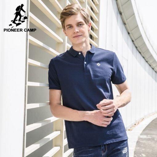 Pioneer Camp New Polo shirts men brand clothing fashion solid polos male quality 100% cotton casual summer Polo men ADP701166 2