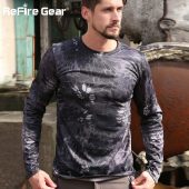 ReFire Gear Spring Long Sleeve Tactical Camouflage T-shirt Men Soldiers Combat Military T Shirt Quick Dry O Neck Camo Army Shirt 5