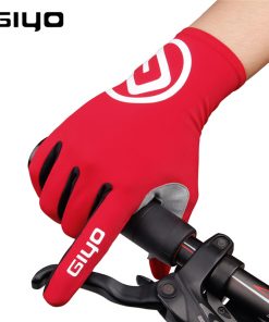 GIYO Breathable Cycling Gloves Touch Screen Anti Slip Gel Pad Road Bike Full Finger Gloves Windproof Bicycle MTB Bikes Gloves