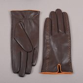 Gours Winter Men's Genuine Leather Gloves 2018 New Brand Touch Screen Gloves Fashion Warm Black Gloves Goatskin Mittens GSM012 3