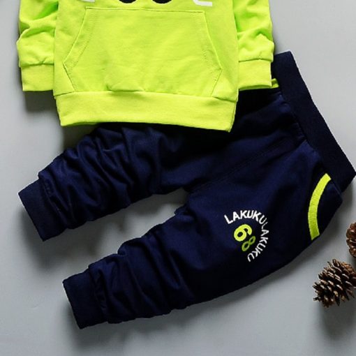EOICIOI spring autumn baby boys girls clothing sets number letters printed hoodies jacket coats+long pants 2pcs sports suit 5