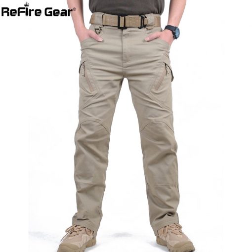 IX9 City Tactical Cargo Pants Men Combat SWAT Army Military Pants Cotton Many Pockets Stretch Flexible Man Casual Trousers XXXL 1