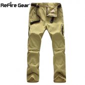ReFire Gear Summer Lightweight Quick Dry Removable Pants Men Waterproof Breathable Detachable Military Pants Male Nylon Trousers 5