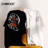 SIMWOOD T Shirt Men 2019 Crew Neck Summer New Graphic Print Fashion Slim Fit TShirt High Quality Plus Size Casual Tops 180044 1