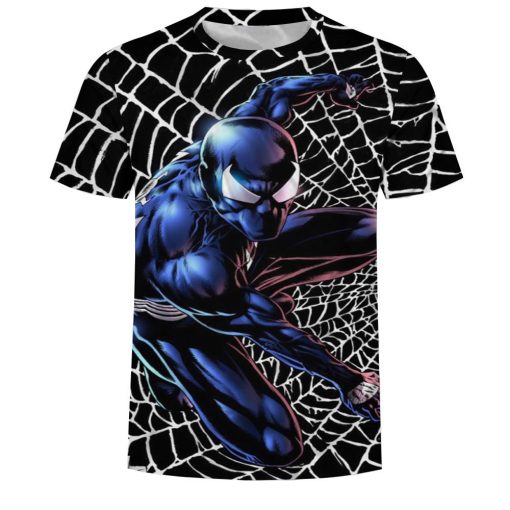 Men Fitness Quick Drying Compression Shirt 3D T-Shirt Leisure Marvel Super Heroes Avengers Cartoon Spiderman Short SleeveT-Shirt 1