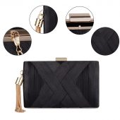 New Metal Tassel women Clutch Bag Chain evening bags Shoulder Handbags Classical Style Small Purse Day Evening Clutch Bags 4