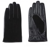 Gours 2018 New Winter Long Genuine Leather Gloves Men Suede Black Warm Touch Screen Gloves Brand Goatskin Mittens Luvas GSM023 2