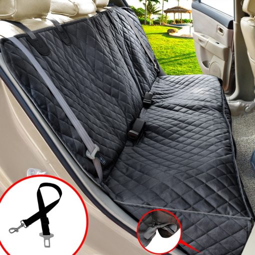 Car Dog Seat Cover For Back Seat 100% Waterproof Nonslip 600D Heavy Duty Bench Car Seat Covers Hammock Mat 1