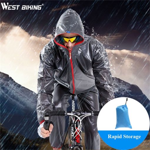 WEST BIKING Waterproof Cycling Jersey Raincoat Ropa Ciclismo Wind Rain Coat Windproof Bicycle Clothing MTB Bike Cycling Raincoat