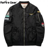 Winter MA1 Air Force Pilot Bomber Jacket Men Military Motorcycle Padded Tactical Jacket MA-1 Airborne Army Flight Coat Plus Size 5