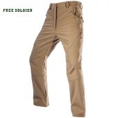FREE SOLDIER Outdoor Sport Camping Hiking Military Tactical Pants Men's Soft-Shell Fleece Fabric,Instant Waterproof Pant