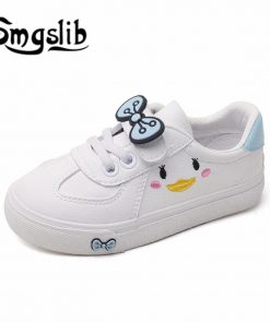 Girls Shoes Children Sneakers Kids 2018 Spring Autumn Casual Sneakers Infant Classic School Shoes Bow White Loafers Footwear
