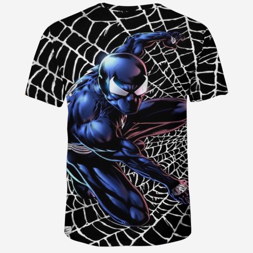 Men Fitness Quick Drying Compression Shirt 3D T-Shirt Leisure Marvel Super Heroes Avengers Cartoon Spiderman Short SleeveT-Shirt 2