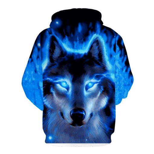 Fashion Men Wolf Animal 3D Printed Hooded Hoodies Men / Women's Shinning Wolf Design Sweatshirts 3D Harajuku Hoody 1