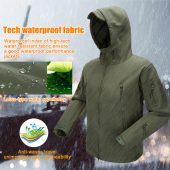 FREE SOLDIER Outdoor Sport Tactical Military Jacket Men's Clothing For Camping Hiking Softshell Windproof Warm Coat Hunt Clothes 2