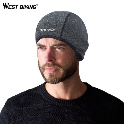 WEST BIKING Cycling Caps Winter Thermal Fleece Bicycle Caps Windproof Warm Bike Riding Hats Outdoor Sports Running Cycling Caps 2