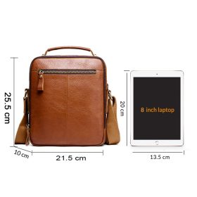 Contact's Men's Travel Bag Casual Men Messenger Bags High Quality Brand Genuine Leather Crossbody Bag Mini Laptop Free Engraving 2