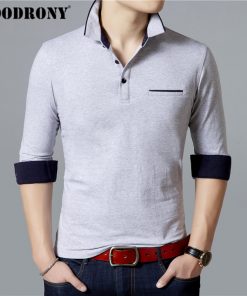 COODRONY Long Sleeve T Shirt Men Brand Business Casual Tshirt Men Turn-down Collar T-Shirt Men Soft Cotton Tee Shirt Homme 95005 9