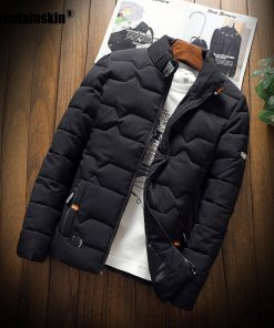 Mountainskin Winter Men Jacket 2020 Men's New Casual Thicken Warm Cotton Jacket Slim Clothes Youth Soild Jacket Men's Wear SA743 2