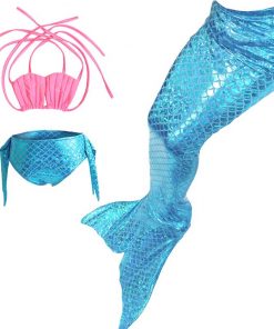 Kids Children Mermaid Tails for Swimming Swimsuit Cosplay Clothing Girls Mermaid Tail Costume Swimmable for Children Kids 10