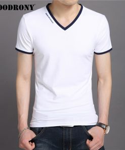 COODRONY Brand T Shirt Men Fashion Casual V-Neck Short Sleeve T-Shirt Mens Clothing Summer Cotton Tee Shirt Homme Tshirt C5080S 10