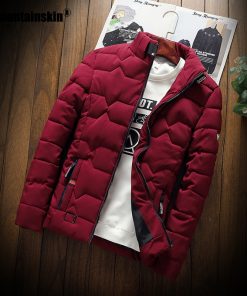 Mountainskin Winter Men Jacket 2020 Men's New Casual Thicken Warm Cotton Jacket Slim Clothes Youth Soild Jacket Men's Wear SA743 1