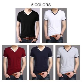 COODRONY Brand T Shirt Men Fashion Casual V-Neck Short Sleeve T-Shirt Mens Clothing Summer Cotton Tee Shirt Homme Tshirt C5080S 4