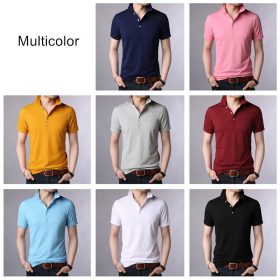 COODRONY Turn-down Collar T Shirt Men Classic All-match Solid Color Short Sleeve T-Shirt Men Spring Summer Men's T-Shirts S95034 4