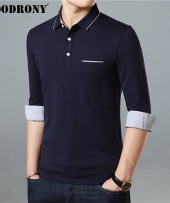 COODRONY Long Sleeve T Shirt Men Brand Business Casual Tshirt Men Turn-down Collar T-Shirt Men Soft Cotton Tee Shirt Homme 95005 2