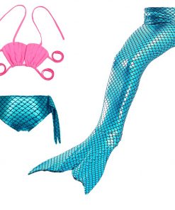 Kids Children Mermaid Tails for Swimming Swimsuit Cosplay Clothing Girls Mermaid Tail Costume Swimmable for Children Kids 12